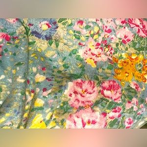 Cotton flannel pillowcase vintage 80s Newport News 29 x 19"